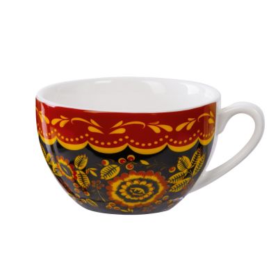 Набор чайный Хохлома: чайная пара, чай-3