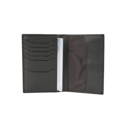 Бумажник для документов Cross Nueva Management Black, с ручкой Cross, кожа наппа, фактурная, черный-4