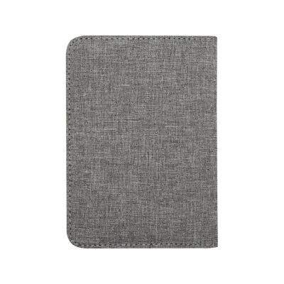 Ross Держатель паспорта с RFID-защитой из переработанного PET-пластика, сертифицированного согласно GRS - Серый яркий-2
