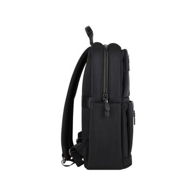 Рюкзак мужской BUGATTI Nero 16'', чёрный, нейлон 1680D/кожа, 29,5х14х44 см-3