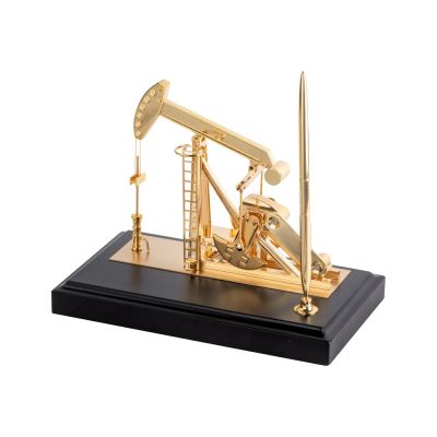 Настольный прибор Месторождение, золотистый/черный-0