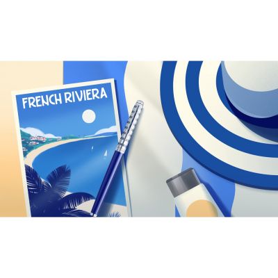 Перьевая ручка Waterman Hemisphere French riviera Deluxe BLU LOUNGE в подарочной коробке-11