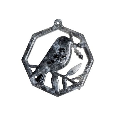 Елочные игрушки (Снегирь) Обсидиан-3