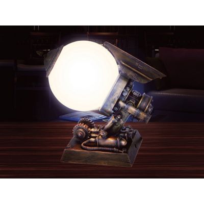 Лампа настольная, бронзовый/белый-1