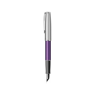 Перьевая ручка Parker Sonnet Essentials Violet SB Steel CT, перо: F, цвет чернил black, в подарочной упаковке.-2