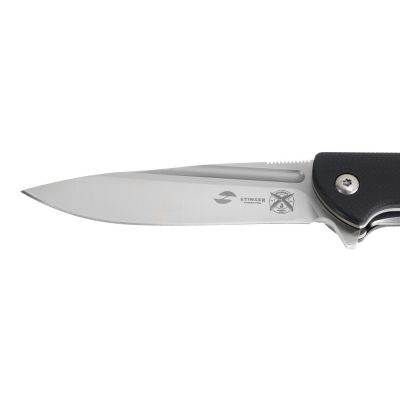 Нож складной Stinger, 106 мм, (серебристый), материал рукояти: сталь D2, стеклотекстолит G10-3
