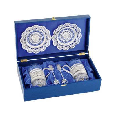 Набор Роса, серебристый/прозрачный-0