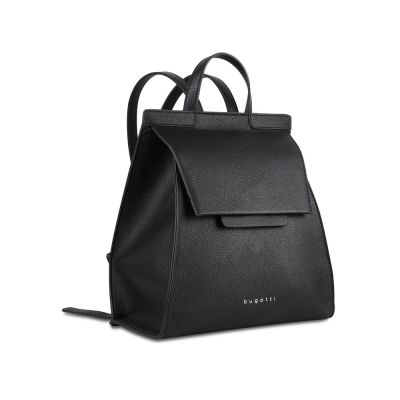 Рюкзак женский BUGATTI серия Chiara, чёрный, полиуретан, 29х14х31 см-0