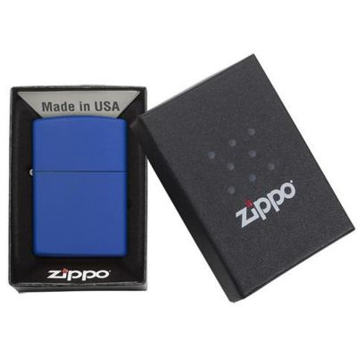 Зажигалка ZIPPO Classic с покрытием Royal Blue Matte, латунь/сталь, синяя, матовая, 38x13x57 мм-5