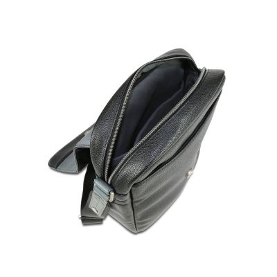 Сумка наплечная BUGATTI Moto D, чёрная, полиуретан, 25х8х30 см, 4 л-2