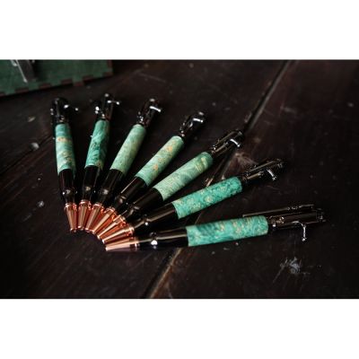 Ручка шариковая Кап клена, зеленый-9