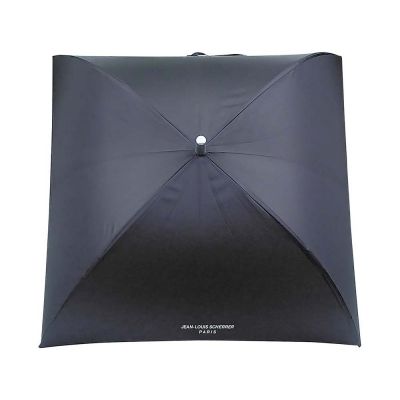 Зонт-трость Jean-Louis Scherrer Silver Square, полуавтомат, черный-0