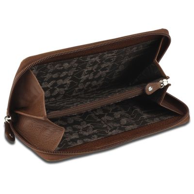 Кошелек Mano Don Montez, натуральная кожа в коньячном цвете, 19 х 10,3 см-3