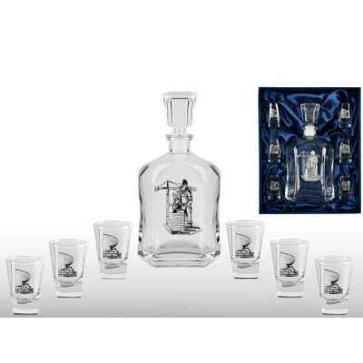 Набор со штофом СТРОИТЕЛЬНЫЙ-0