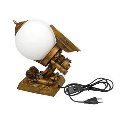 Лампа настольная, бронзовый/белый-0