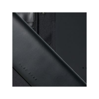 Папка для конференций А4 Advance. Hugo Boss, темно-серый/черный-1