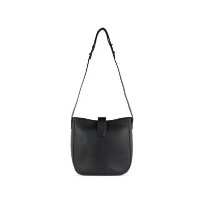 Сумка женская BUGATTI Elsa, чёрная, воловья кожа/полиэстер, 29х8х27 см-2