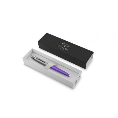Шариковая ручка Parker Jotter, цвет FROSTY PURPLE, цвет чернил синий, толщина линии M , в подарочной коробке-1