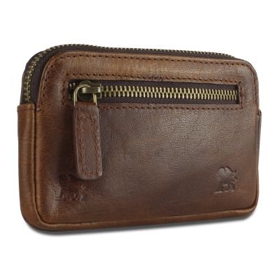 Ключница Mano Don Leon, натуральная кожа в коричневом цвете, 12 х 7 см-3