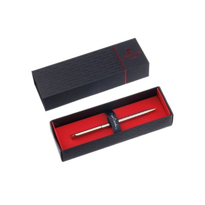 Ручка шариковая Pierre Cardin SLIM. Цвет - серебристый. Упаковка Е-4