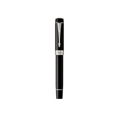 Перьевая ручка Parker Duofold Classic Black CT Centennial Fountain Pen, перо: F, цвет чернил: black, в подарочной упаковке.-2