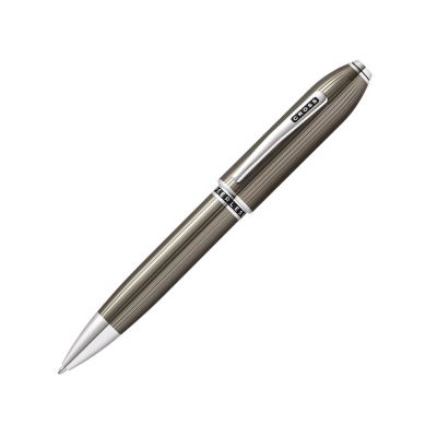 Шариковая ручка Cross Peerless Translucent Titanium Grey Engraved Lacquer-0