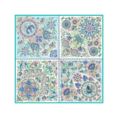 Платок Русская эмаль нежная 100% шёлк-0