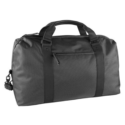 Сумка дорожная BUGATTI Domani, антрацитовая, нейлон, 54х24х30 см-0
