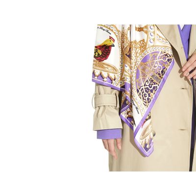 Платок Пасхальное яйцо-часы Петушок-3