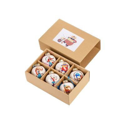 Набор новогодних шаров, 6 шт.-0