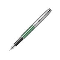 Перьевая ручка Parker Sonnet Essentials Green SB Steel CT, перо: F, цвет чернил: black, в подарочной упаковке.