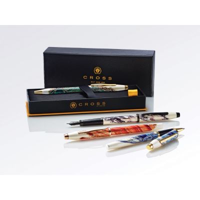 Ручка-роллер Selectip Cross Wanderlust Borneo, белый, зеленый-6