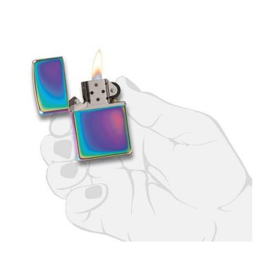 Зажигалка ZIPPO Classic с покрытием Spectrum™, латунь/сталь, разноцветная, глянцевая, 38x13x57 мм-3