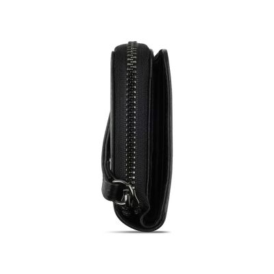 Кошелёк женский BUGATTI Elsa, с защитой данных RFID, чёрный, воловья кожа/полиэстер, 11х2,5х9 см-4