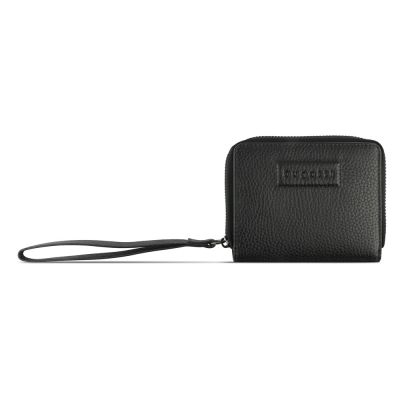 Кошелёк женский BUGATTI Elsa, с защитой данных RFID, чёрный, воловья кожа/полиэстер, 11х2,5х9 см-1