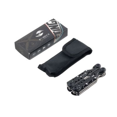 Мультитул Stinger, 105x40 мм, 13 функций, сталь, чёрно-серебристый, в комплекте нейлоновый чехол-4