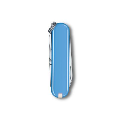 Нож-брелок VICTORINOX Classic SD Colors Summer Rain, 58 мм, 7 функций, голубой-2
