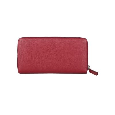 Кошелёк Cross Colors Burgundy, кожа наппа, фактурная, цвет бордовый-3