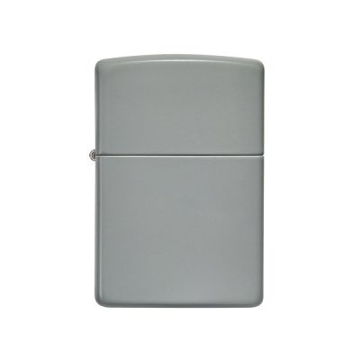 Зажигалка ZIPPO Classic с покрытием Flat Grey, латунь/сталь, серая, глянцевая, 38x13x57 мм-1