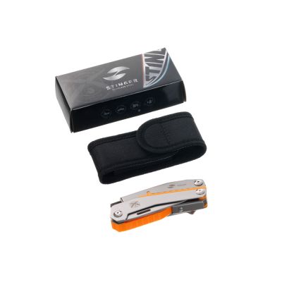 Мультитул Stinger, 102 мм, 8 функций, сталь/АБС-пластик, оранжевый, в комплекте нейлоновый чехол-5