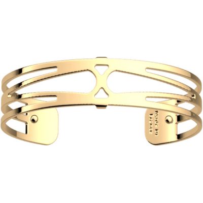 Браслет-бэнгл из латуни с гальваническим покрытием жёлтым золотом, 14мм-2