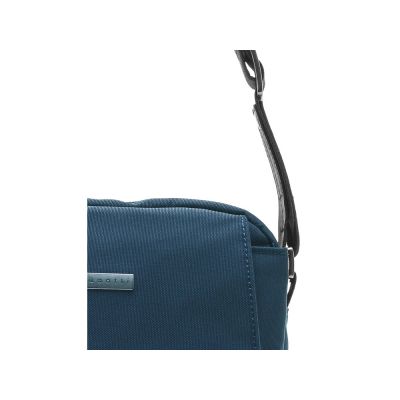 Сумка кросс-боди BUGATTI Contratempo, синяя, нейлон, 24х7х25 см, 3 л-5