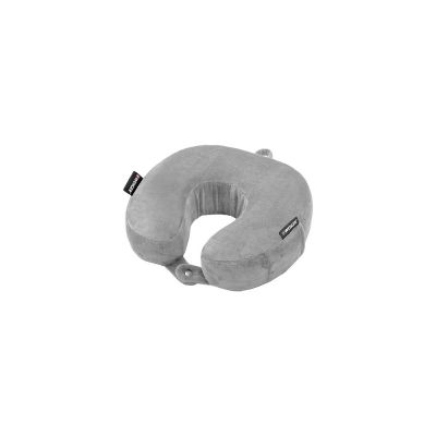 Подушка для путешествий WENGER с эффектом памяти, полиэстер/флис, серая, 27 x 8 x 26 см-0