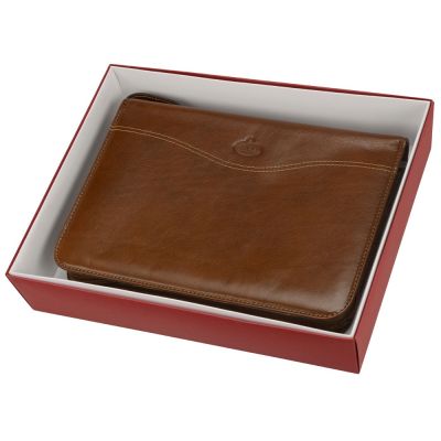 Папка на молнии Первое лицо Giulio Barсa, коричневый-3