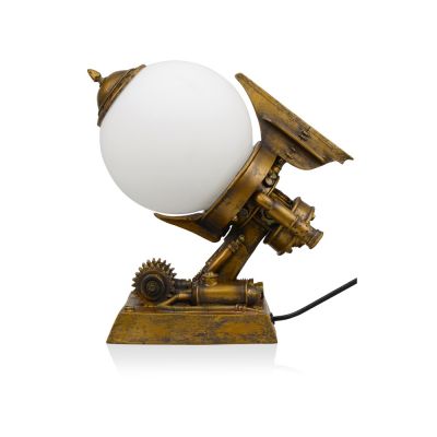 Лампа настольная, бронзовый/белый-2