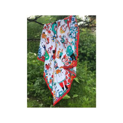 Платок Дымковская игрушка-1