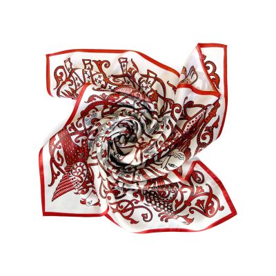 Платок Русское сердце 100% шёлк-4