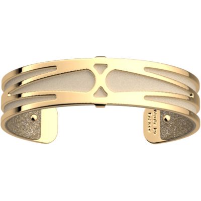 Браслет-бэнгл из латуни с гальваническим покрытием жёлтым золотом, 14мм-1