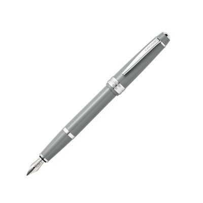 Перьевая ручка Cross Bailey Light Gray, перо ультратонкое XF, светло-серый-0