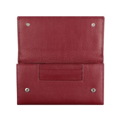 Кошелёк женский BUGATTI Lady Top, красный, натуральная воловья кожа, 20х2,5х10,5 см-2